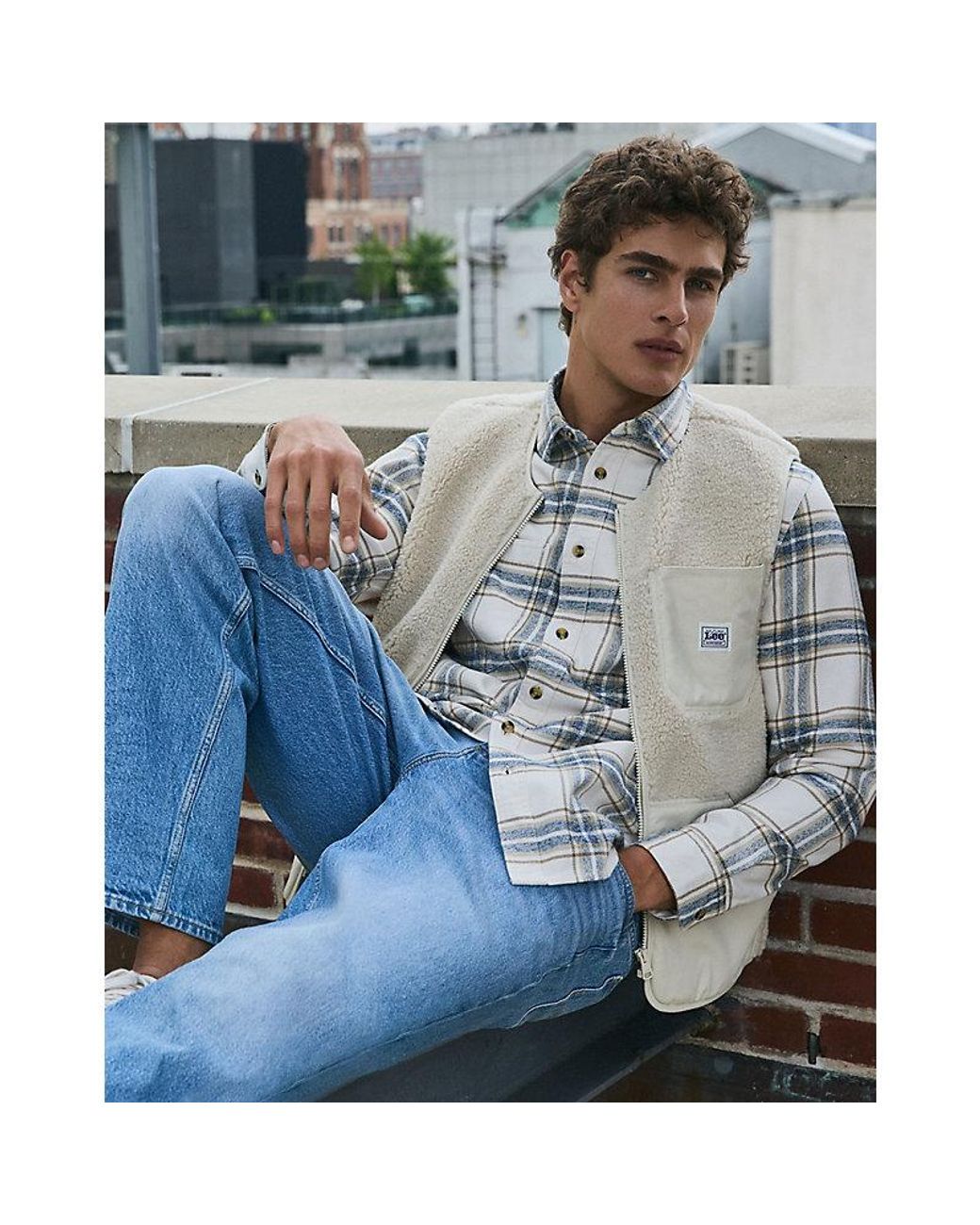 Lee Jeans Gray Workwear Relaxed Shirt 2.0 for men