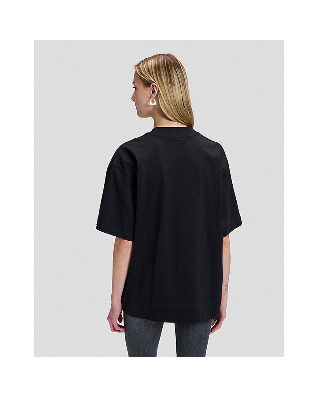 Lee Jeans Blue Relaxed Elongated Boxy Tee