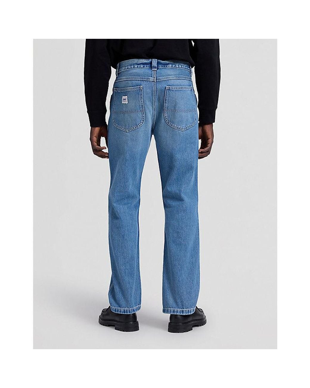 Lee Jeans Blue Workwear Haden Relaxed Straight Jean Size 28X32 for men