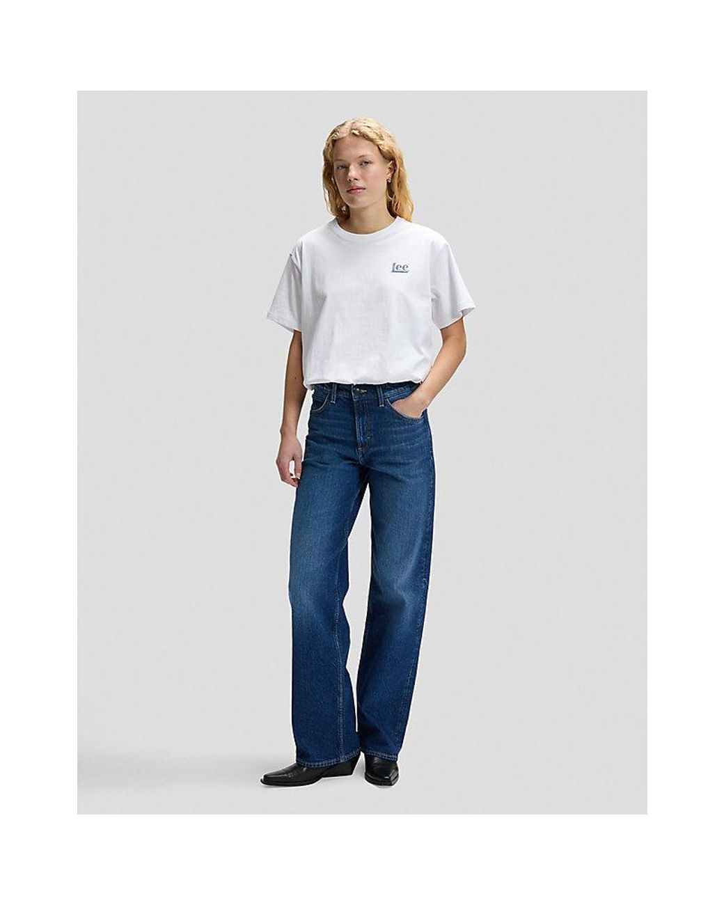 Lee Jeans White Modern Relaxed Maker Tee
