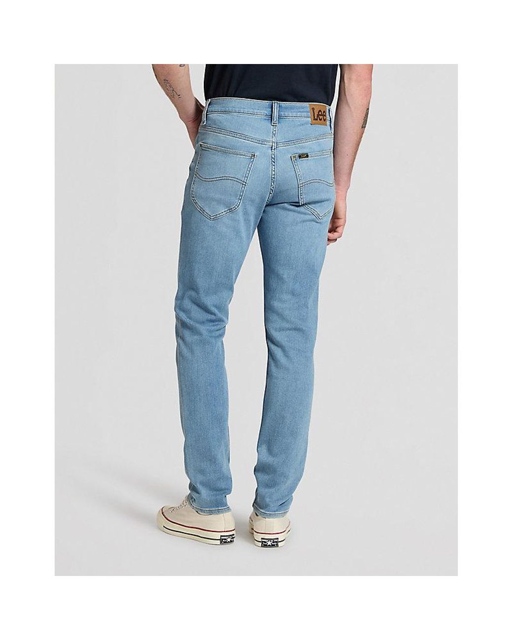 Lee Jeans Blue Luke Slim Tapered High Stretch Jean Size 28X32 for men