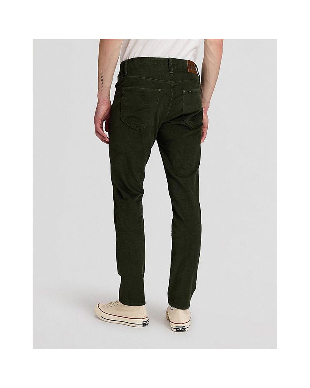 Lee Jeans Green Mvp Slim Corduroy Trousers Size 28X32 for men