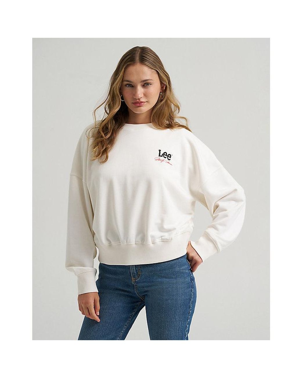 Lee Jeans Natural X Marilyn Monroe Crew Sweatshirt