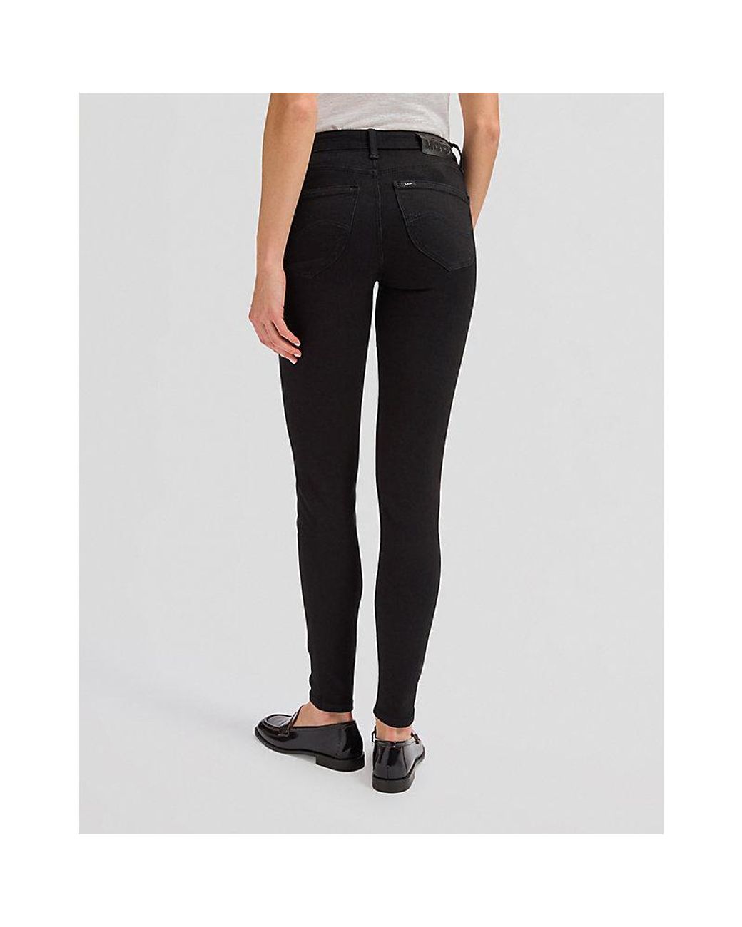 Lee Jeans Black Scarlett High Rise Skinny Jean Size 25X29