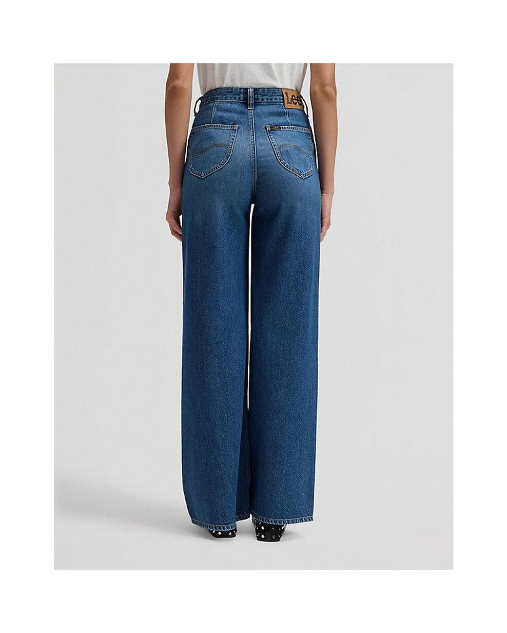 Lee Jeans Blue Stella Wide Leg Jean Size 24X31