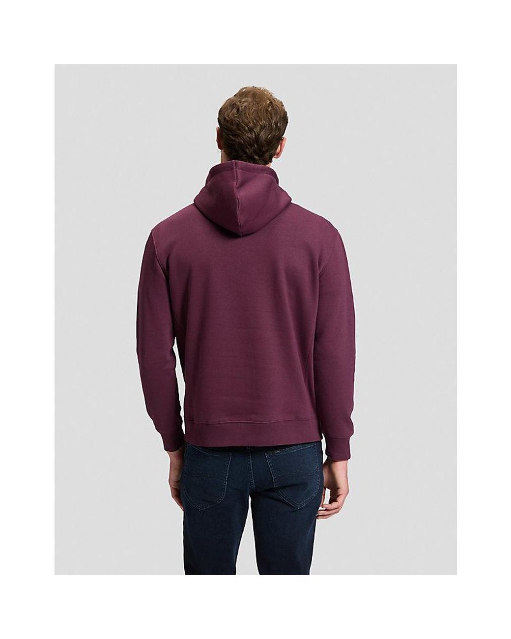 Lee Jeans Red Essential Regular Hoodie for men