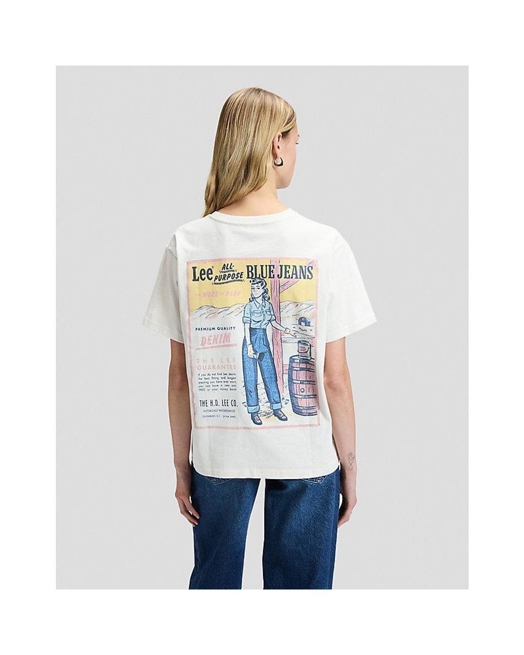 Lee Jeans Blue Jeans Relaxed Tee