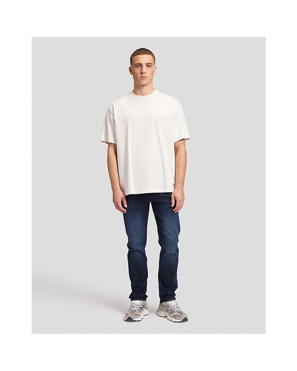 Lee Jeans White Workwear Relaxed Boxy Heavy Tee for men