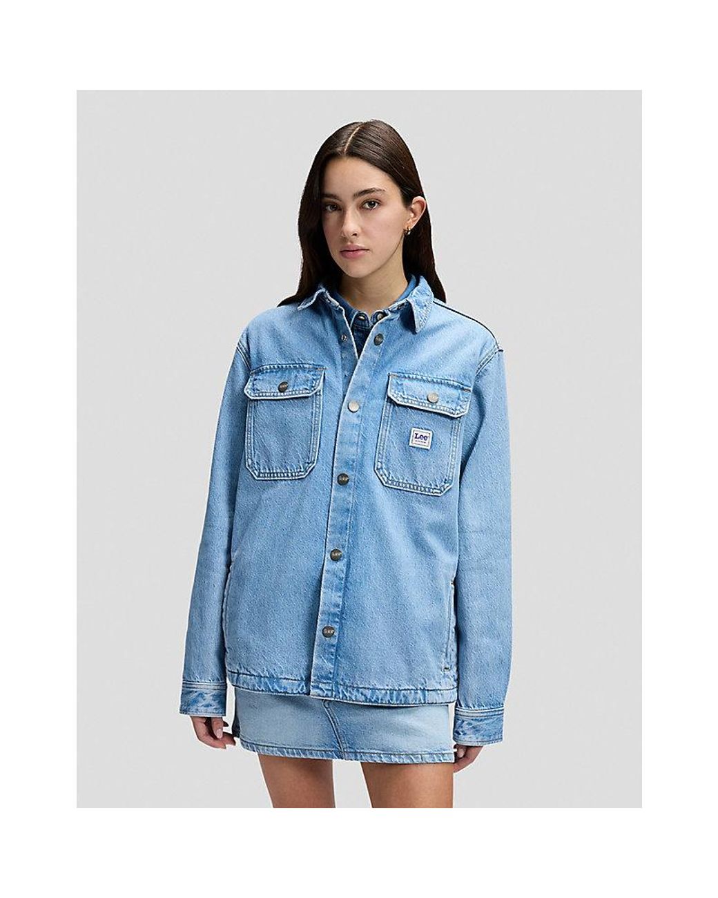 Lee Jeans Blue Workwear Relaxed Overshirt for men