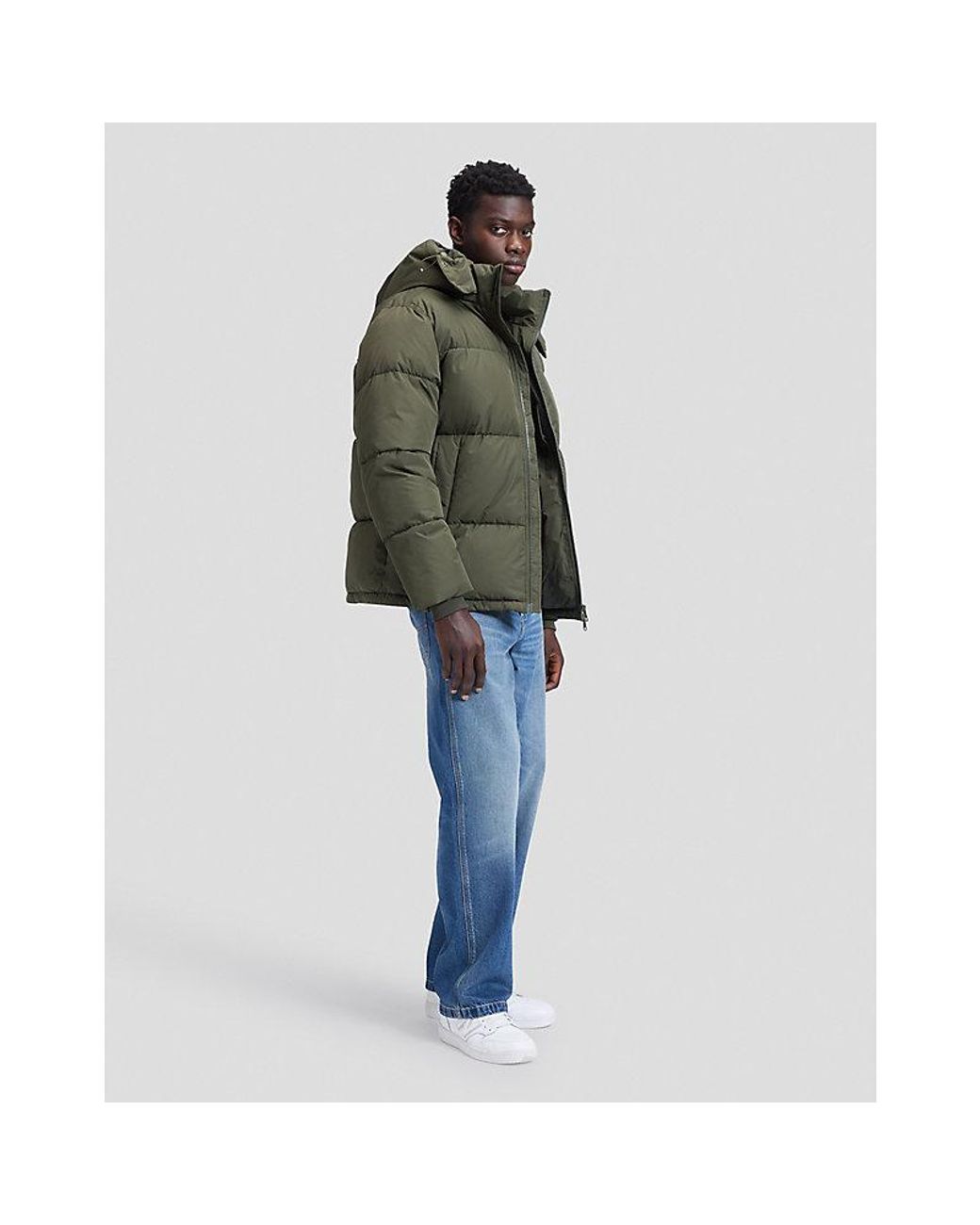 Lee Jeans Green Regular Puffer Jacket for men