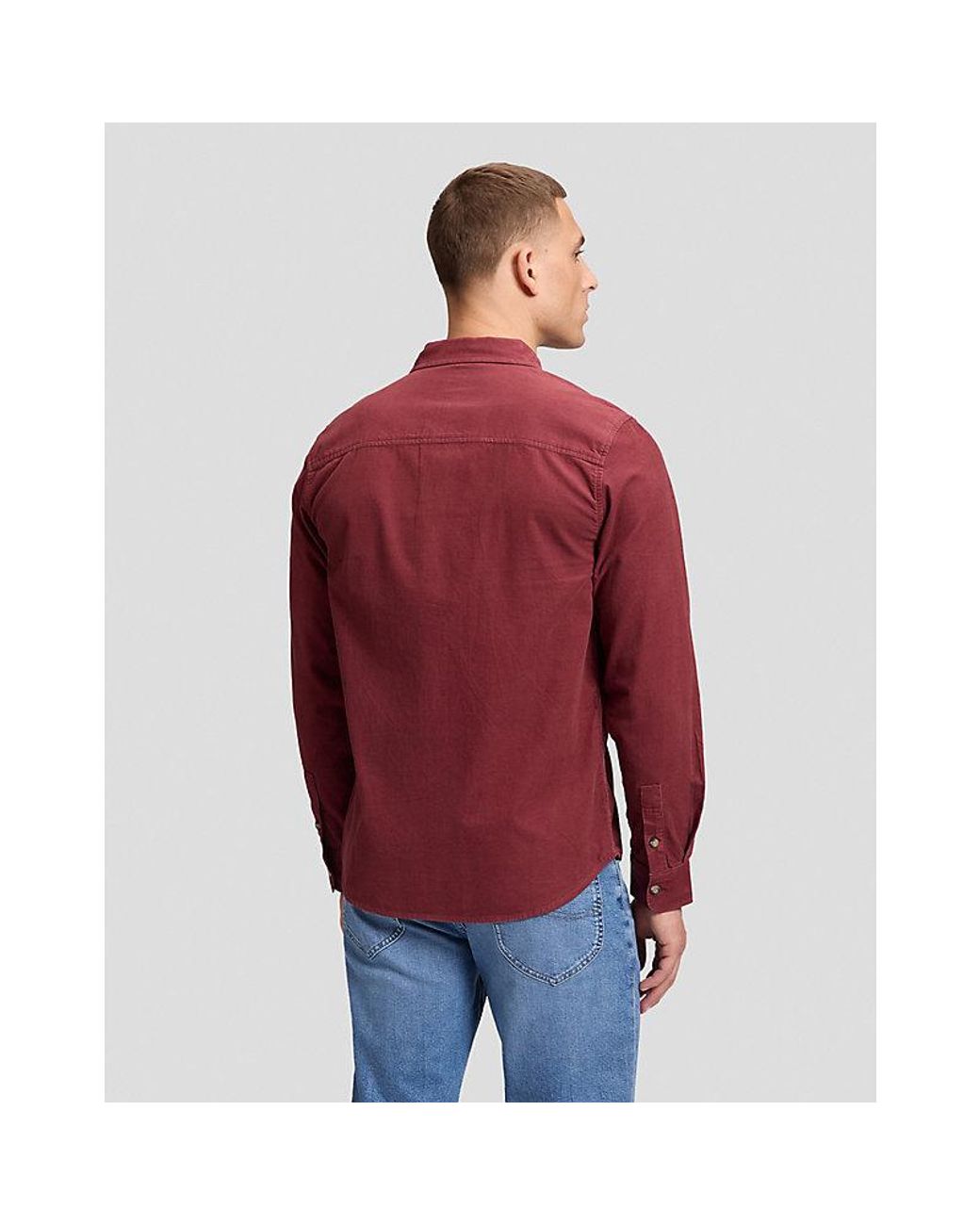 Lee Jeans Red Regular Sure Shirt for men