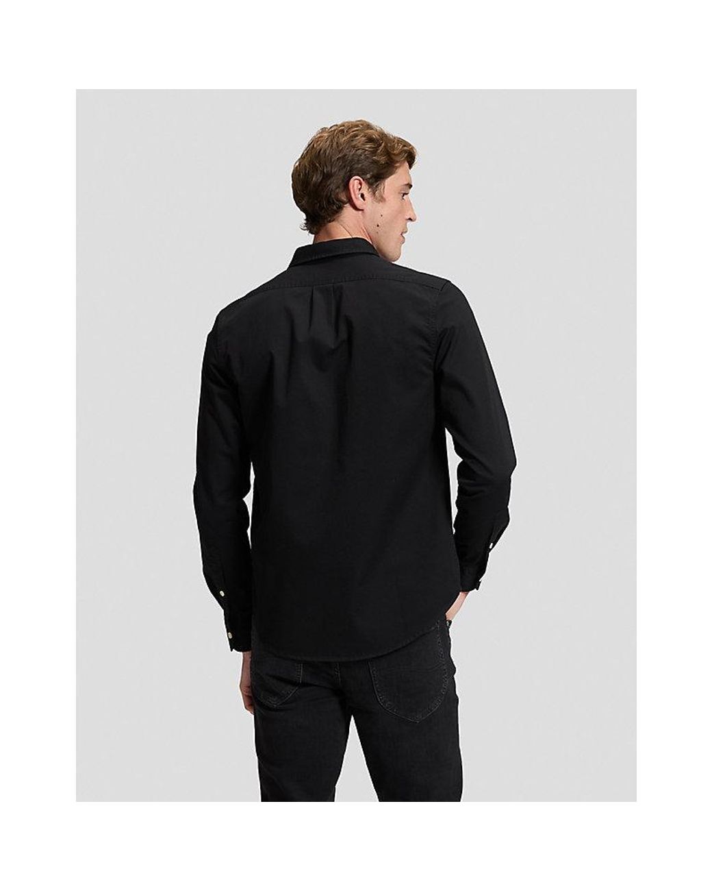 Lee Jeans Black Regular Shirt for men