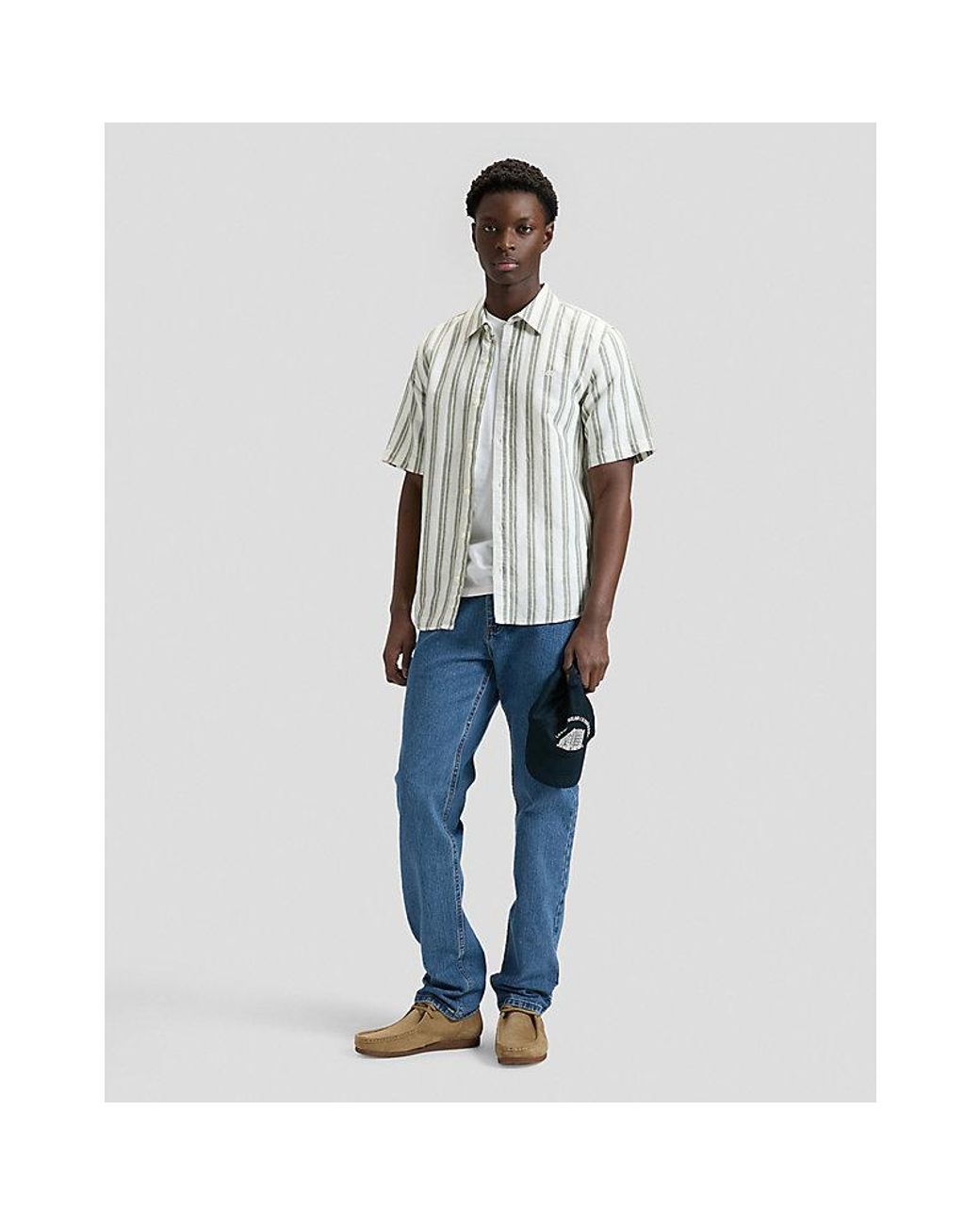 Lee Jeans Gray Regular Shirt for men