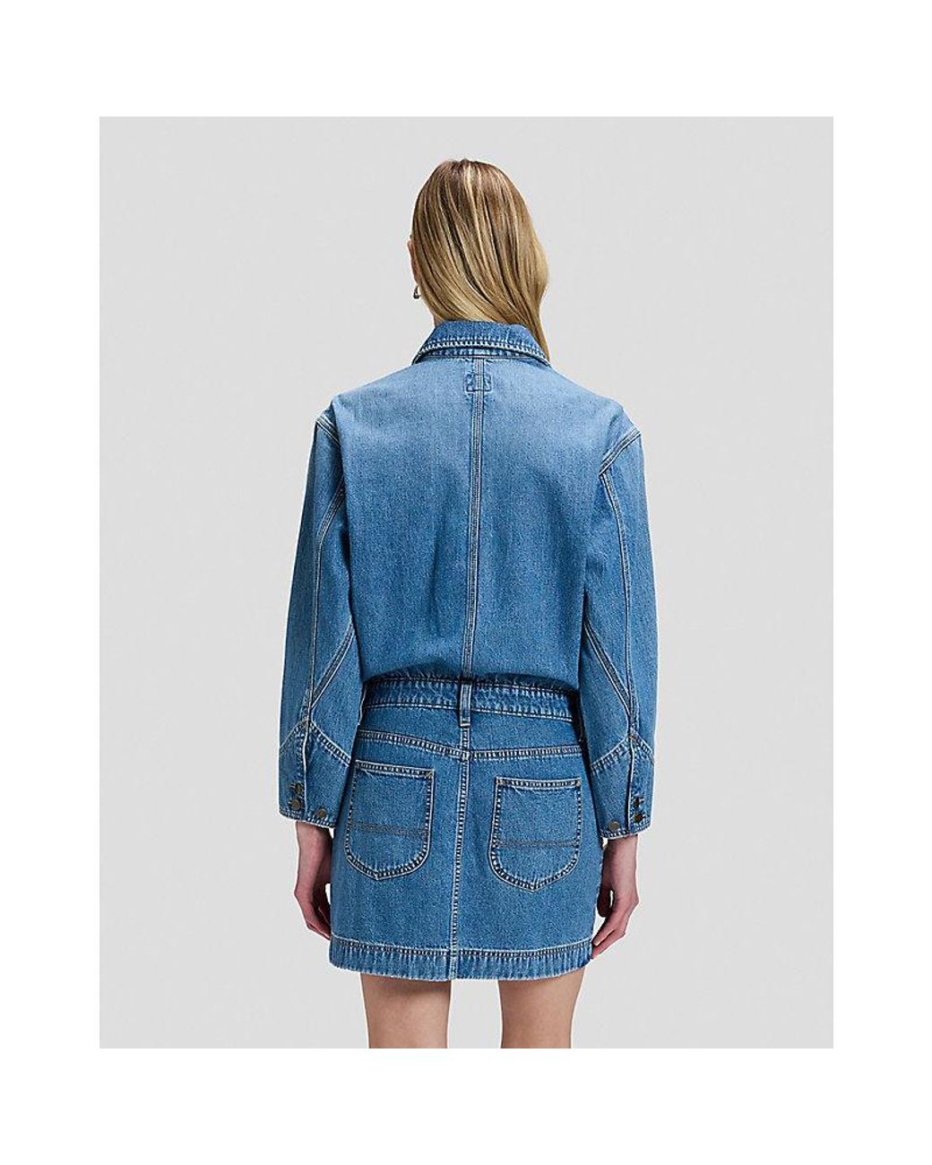 Lee Jeans Blue Regular Chore Mini Dress