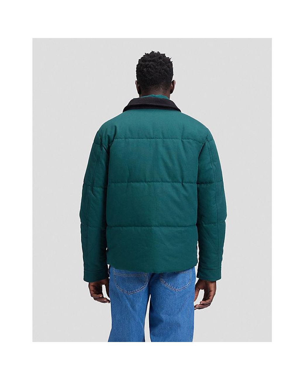 Lee Jeans Green Workwear Relaxed Puffer Jacket for men