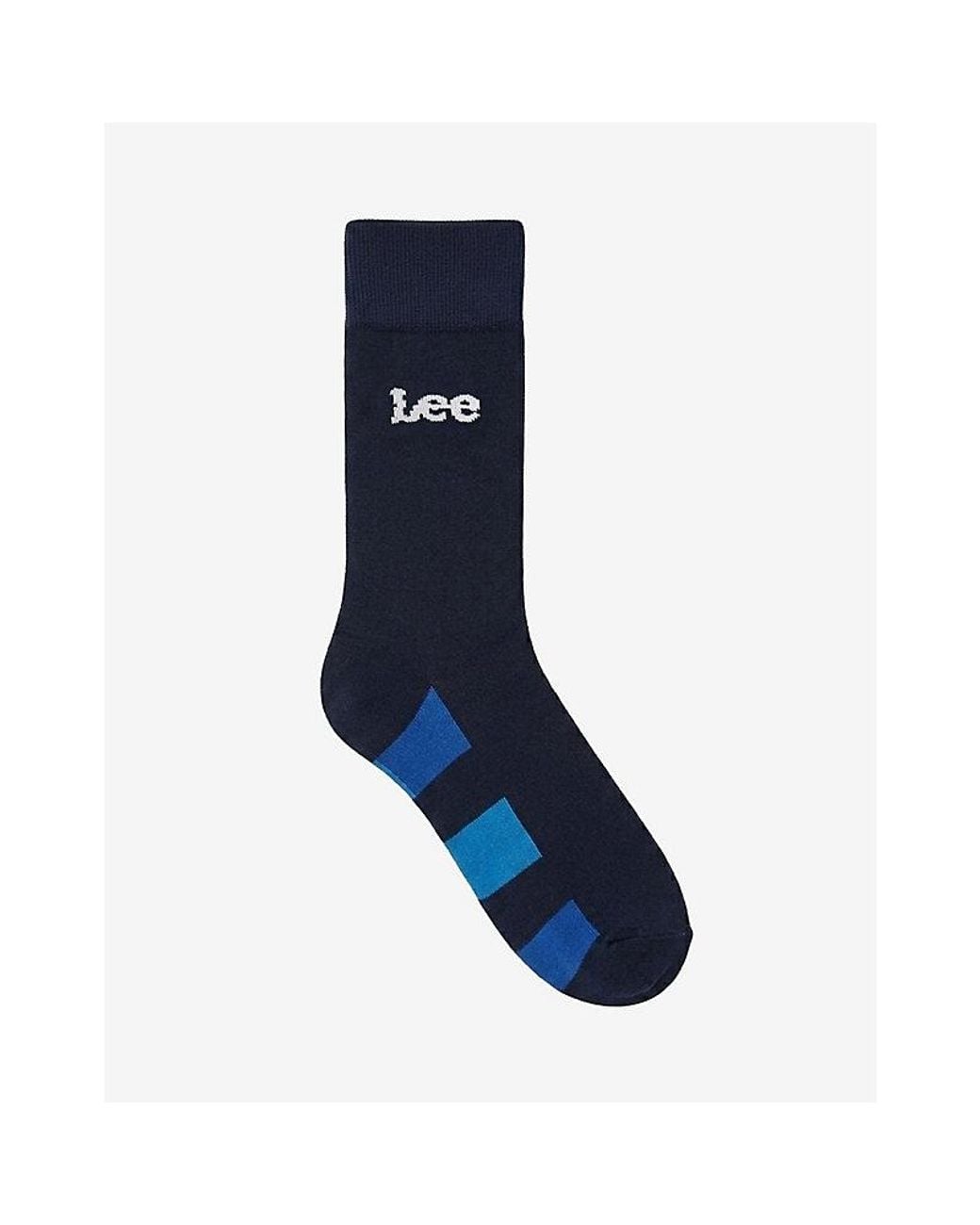 Lee Jeans Blue 3 Pack Socks for men
