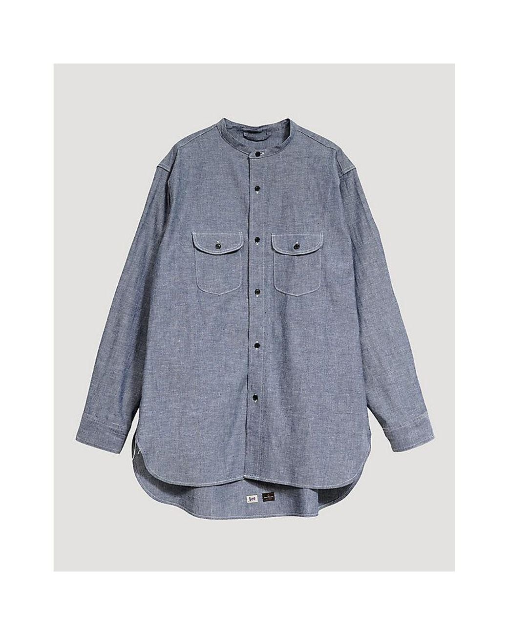 Lee Jeans Blue X Nigel Cabourn Work Shirt for men