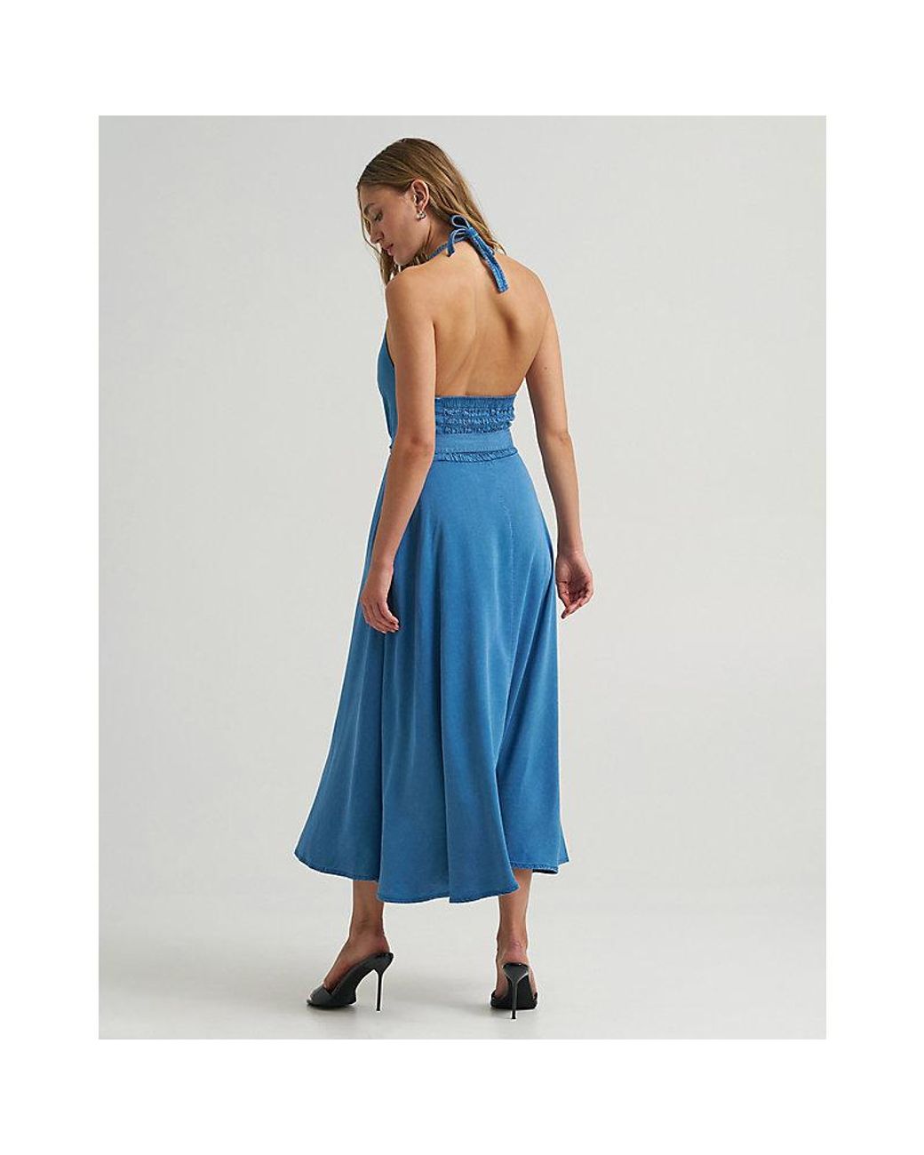 Lee Jeans Blue X Marilyn Monroe Halter Dress