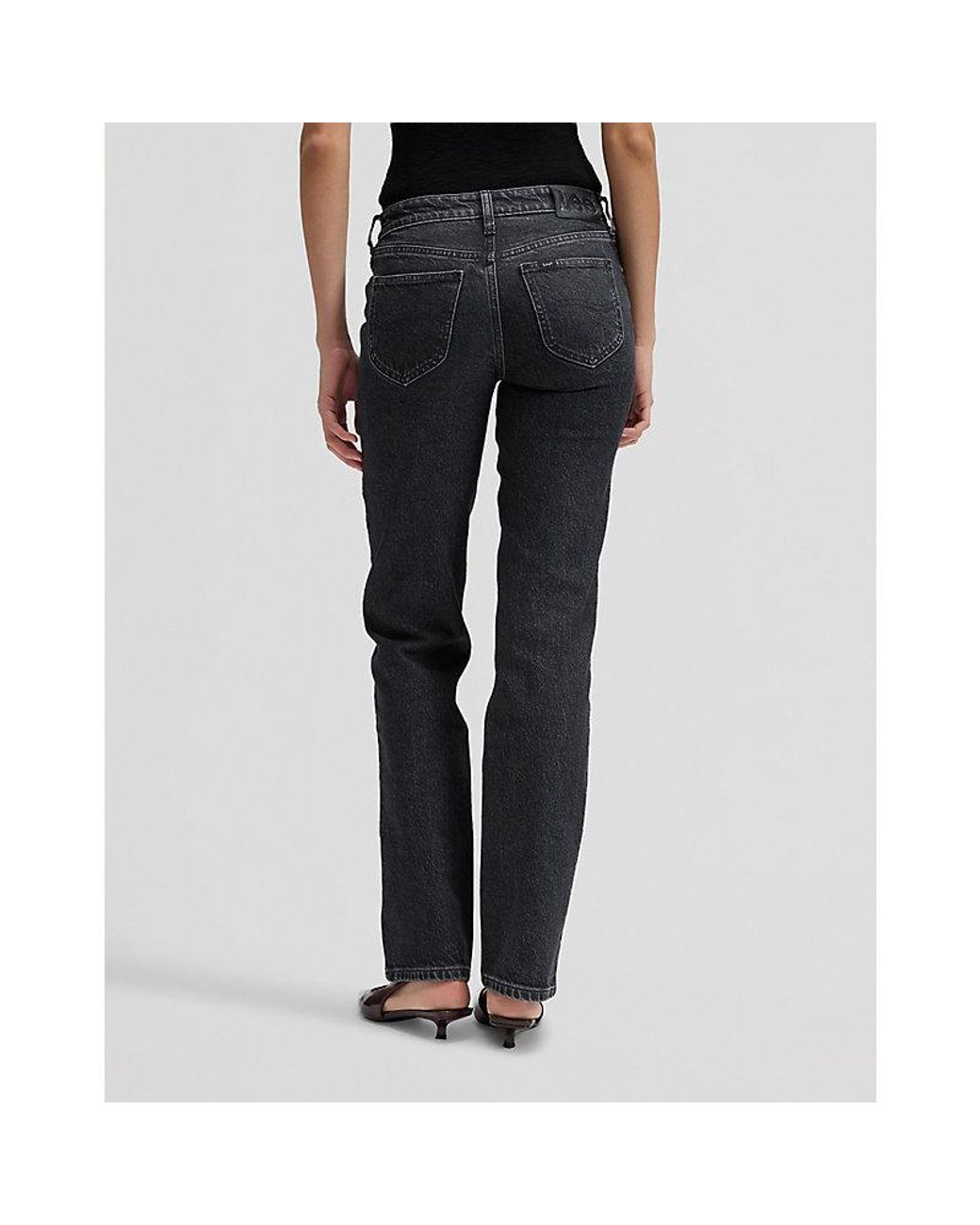 Lee Jeans Black London Regular Straight Jean Size 24X31