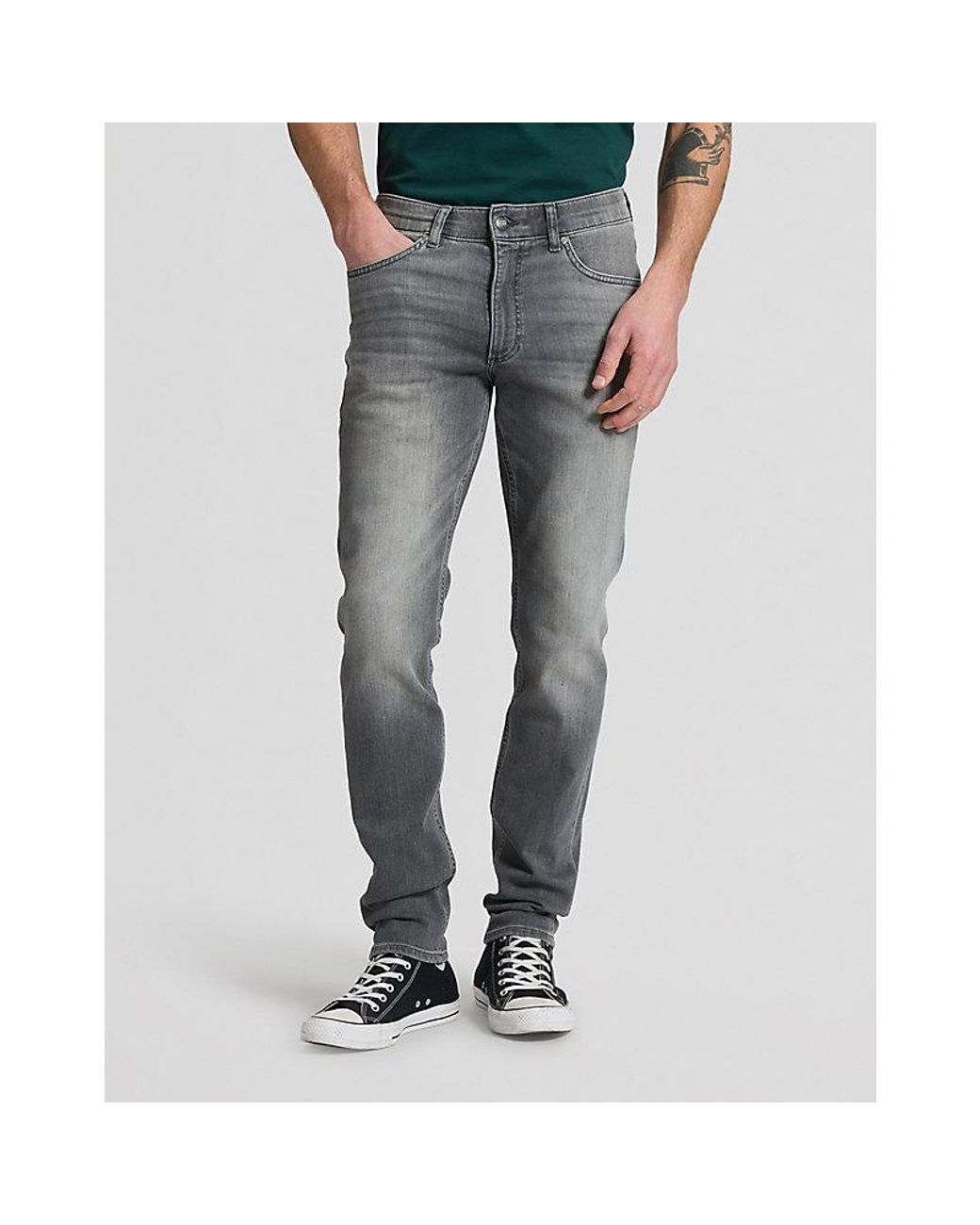 Lee Jeans Gray Luke Slim Tapered Medium Stretch Jean Size 28X32 for men