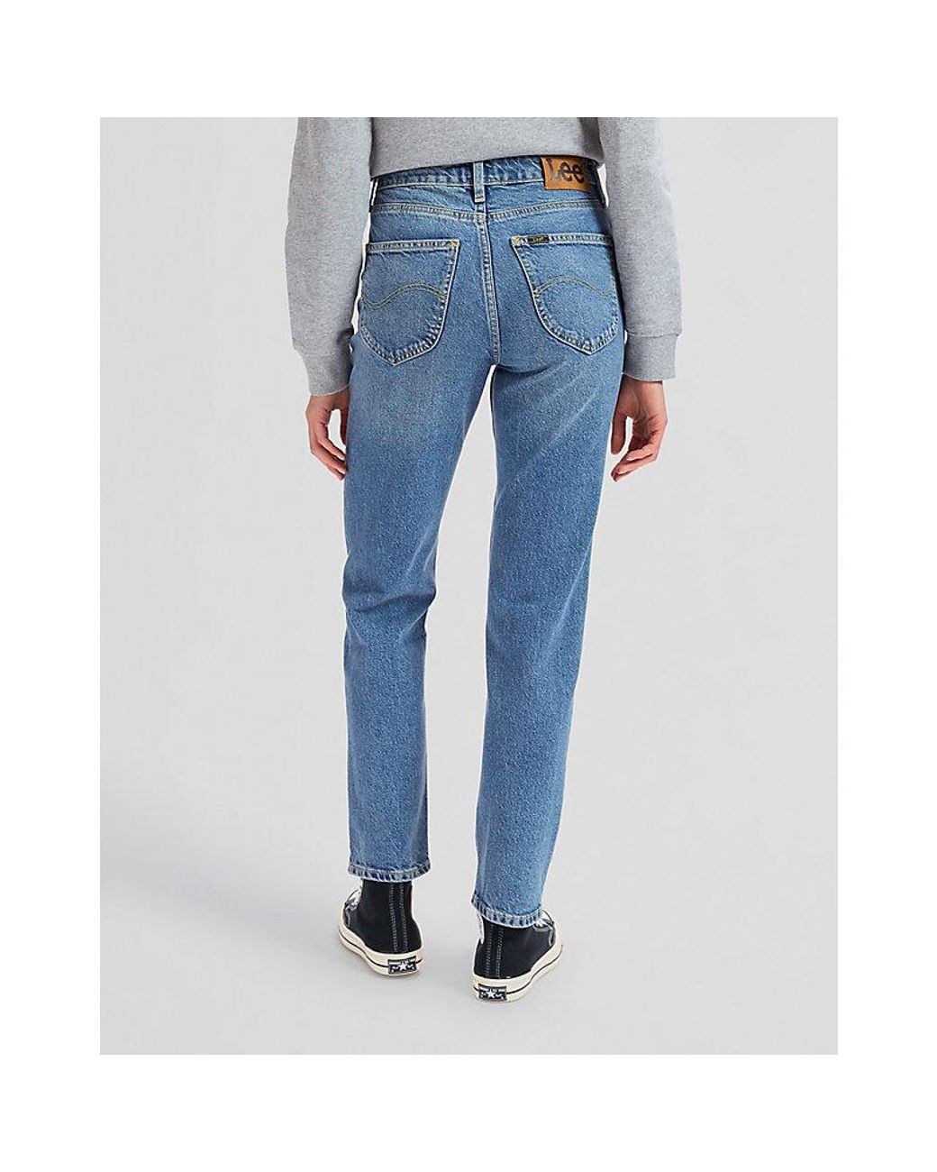 Lee Jeans Blue Carol High Rise Straight Jean Size 24X31