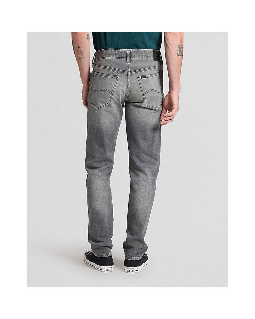Lee Jeans Gray Daren Regular Straight Medium Stretch Jean Size 29X32 for men