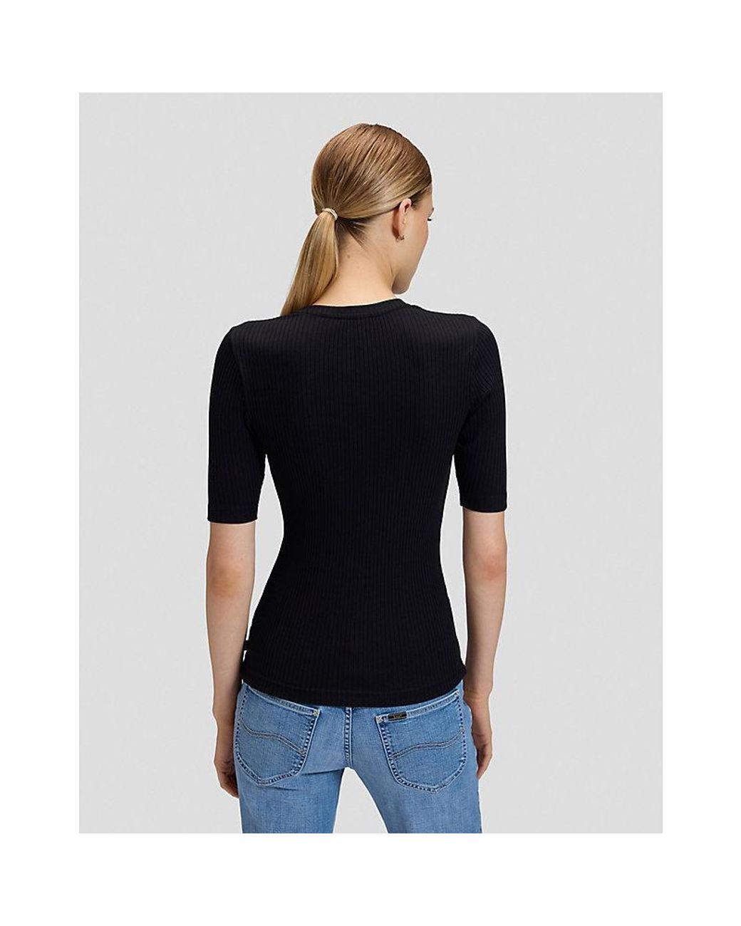 Lee Jeans Blue Slim Rib Tee