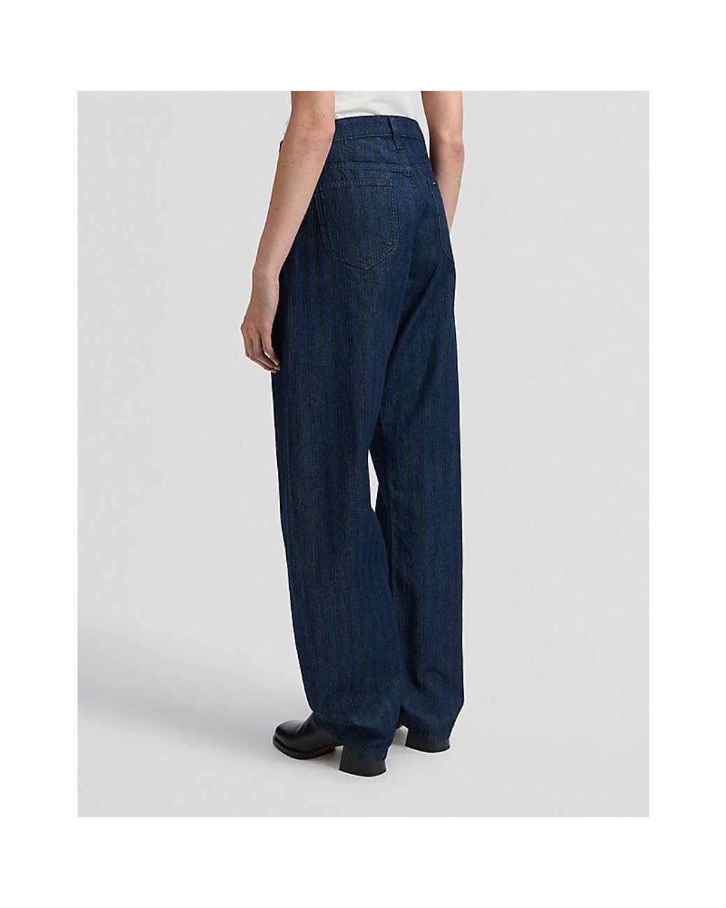 Lee Jeans Blue Denim Balloon Trousers Size 24X31