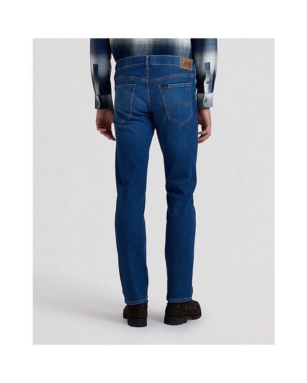 Lee Jeans Blue Daren Regular Straight Medium Stretch Jean Size 29X32 for men