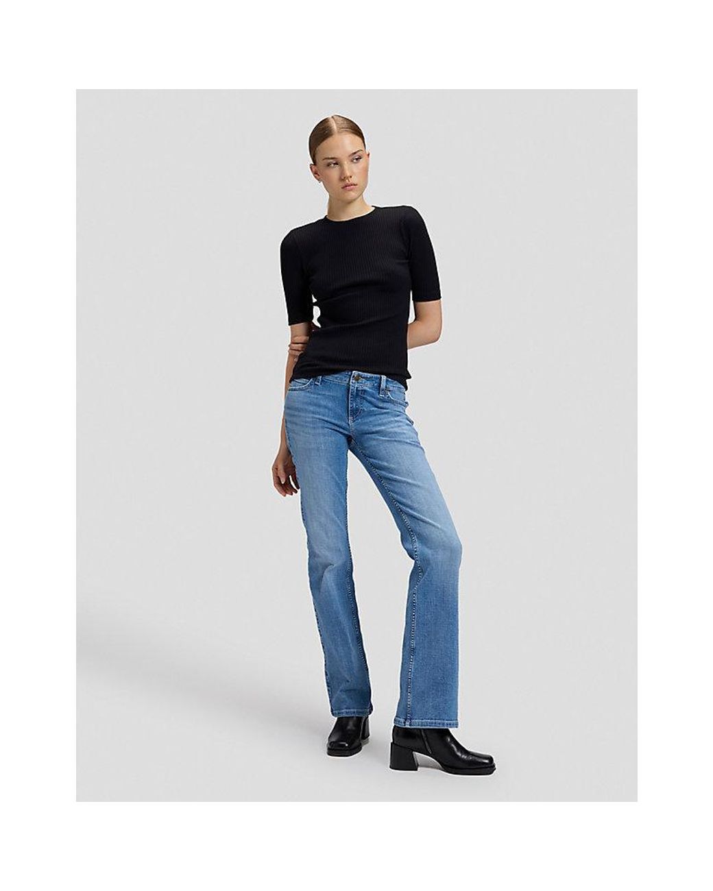 Lee Jeans Blue Slim Rib Tee