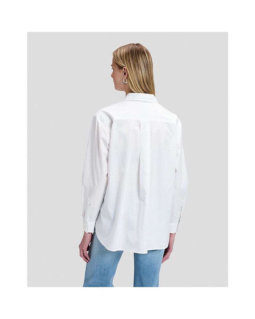 Lee Jeans Blue Relaxed Boyfriend Pocket Shirt