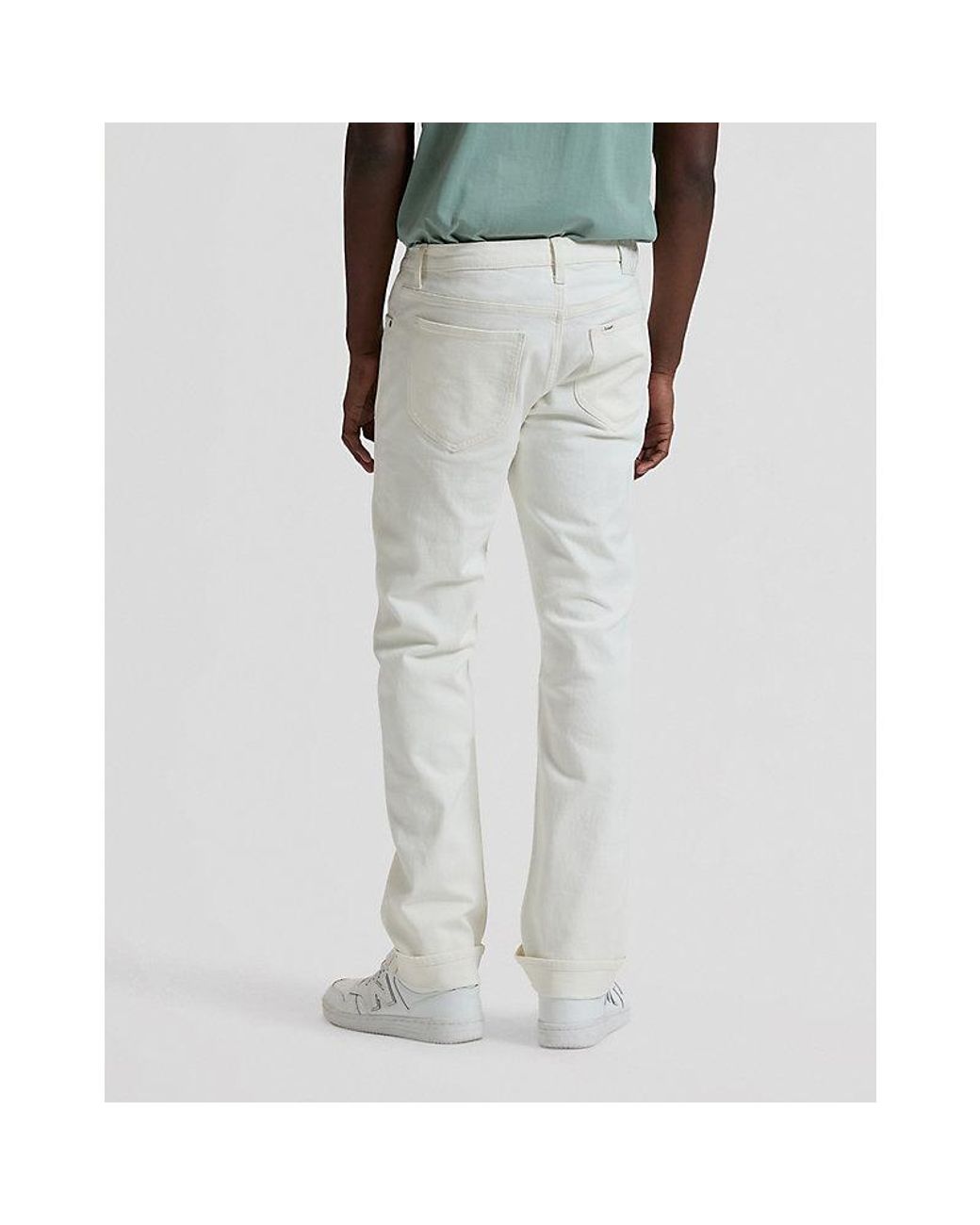 Lee Jeans White West Regular Selvedge Denim Jean Size 28X32 for men