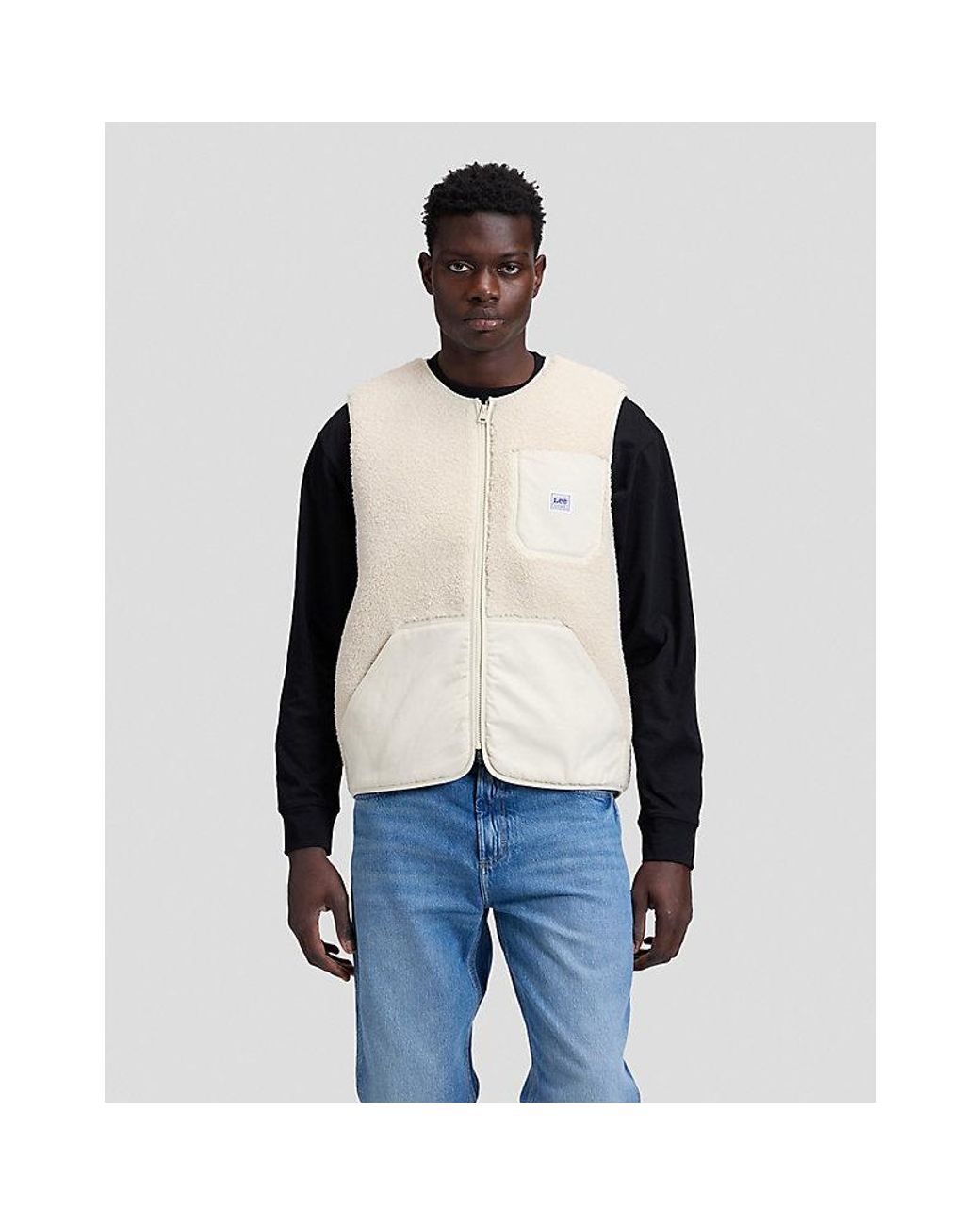 Lee Jeans Blue Workwear Relaxed Vest for men