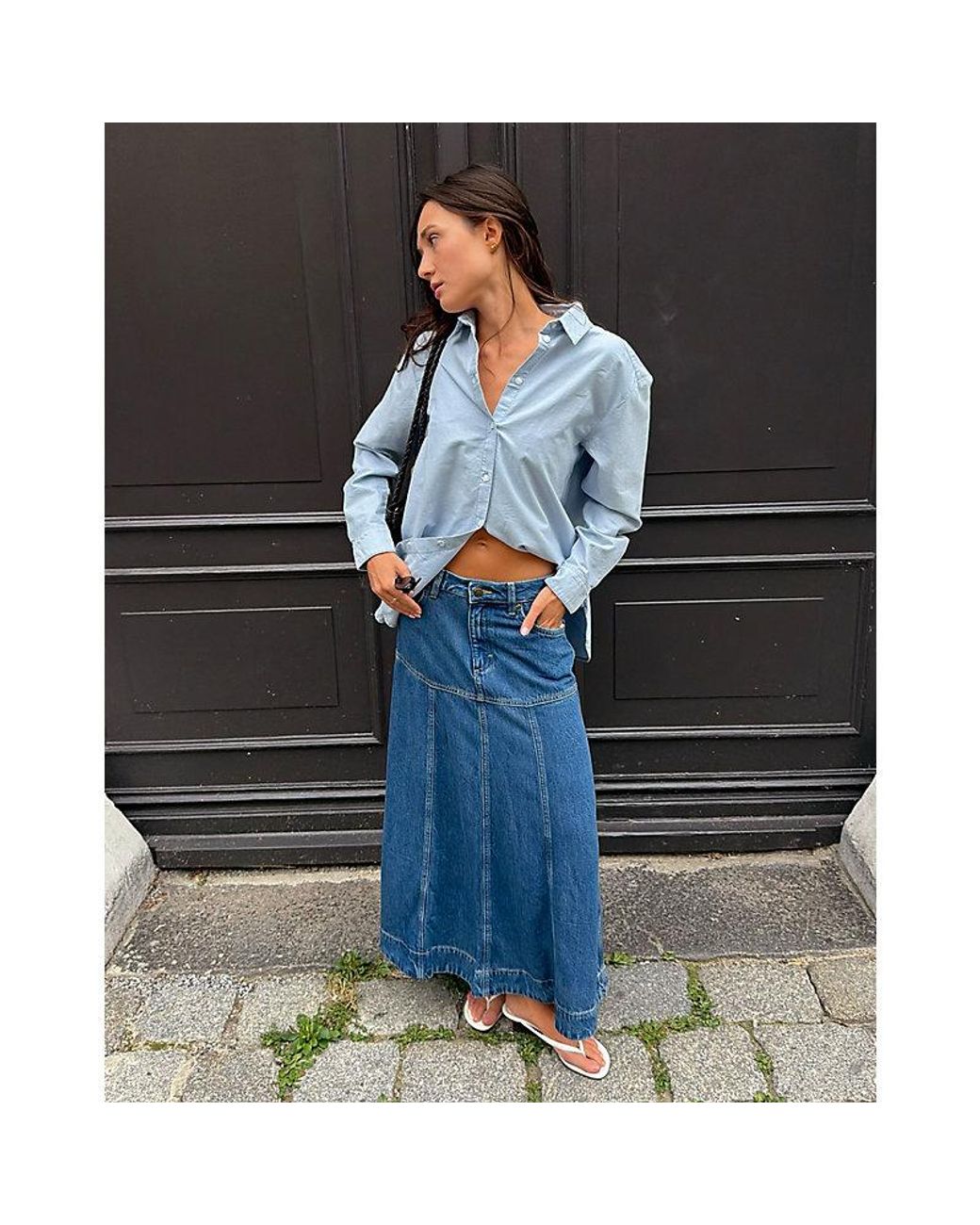 Lee Jeans Blue Relaxed Boyfriend Shirt