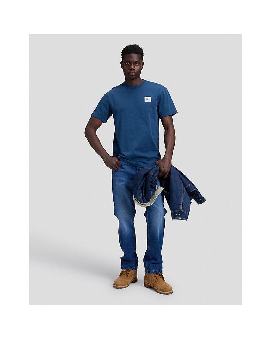 Lee Jeans Blue Workwear Relaxed Tee for men