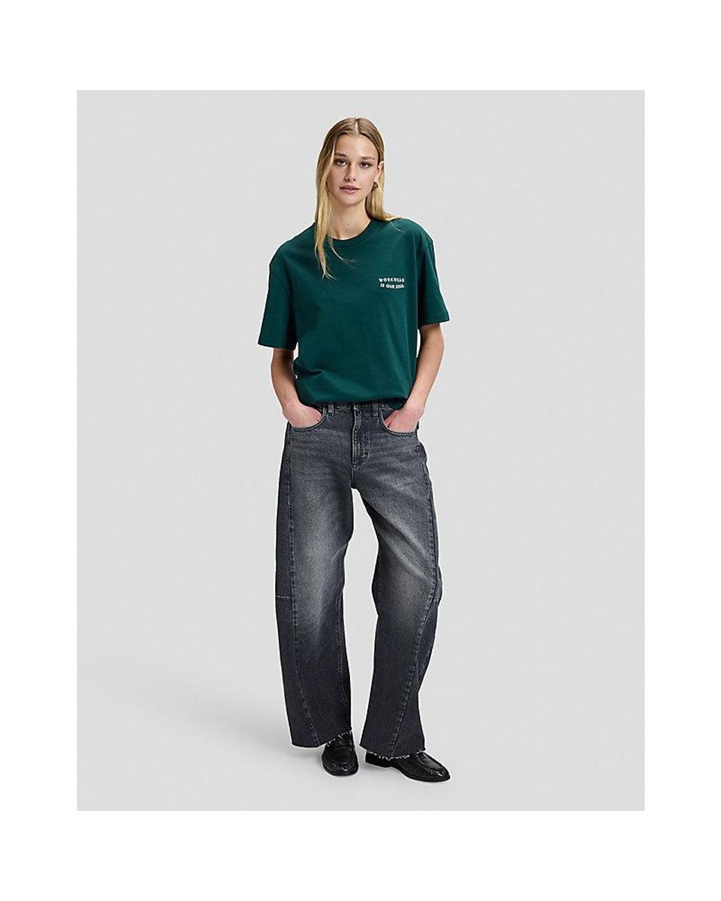 Lee Jeans Green Workwear Soul Relaxed Tee for men