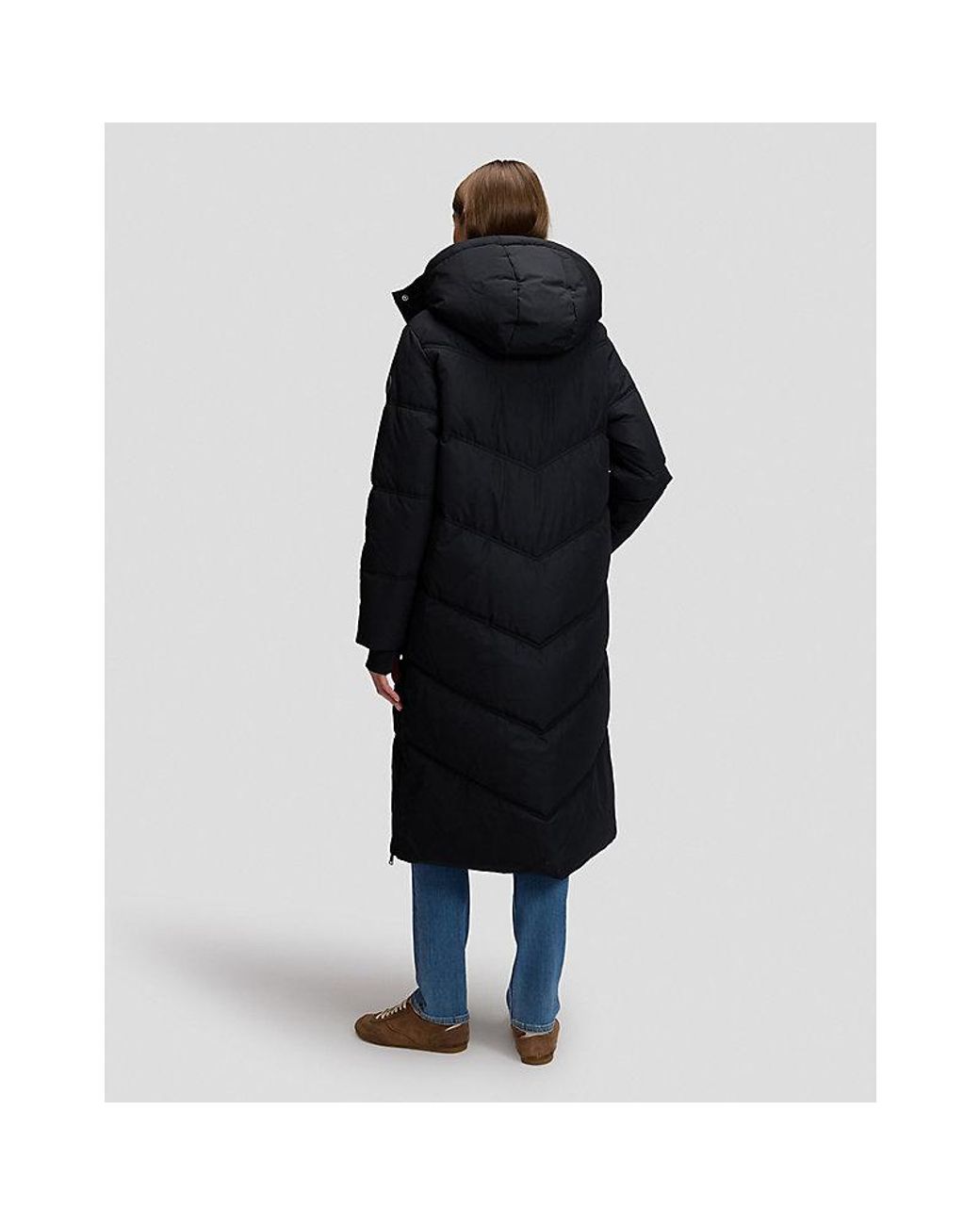 Lee Jeans Blue Relaxed Long Puffer Jacket