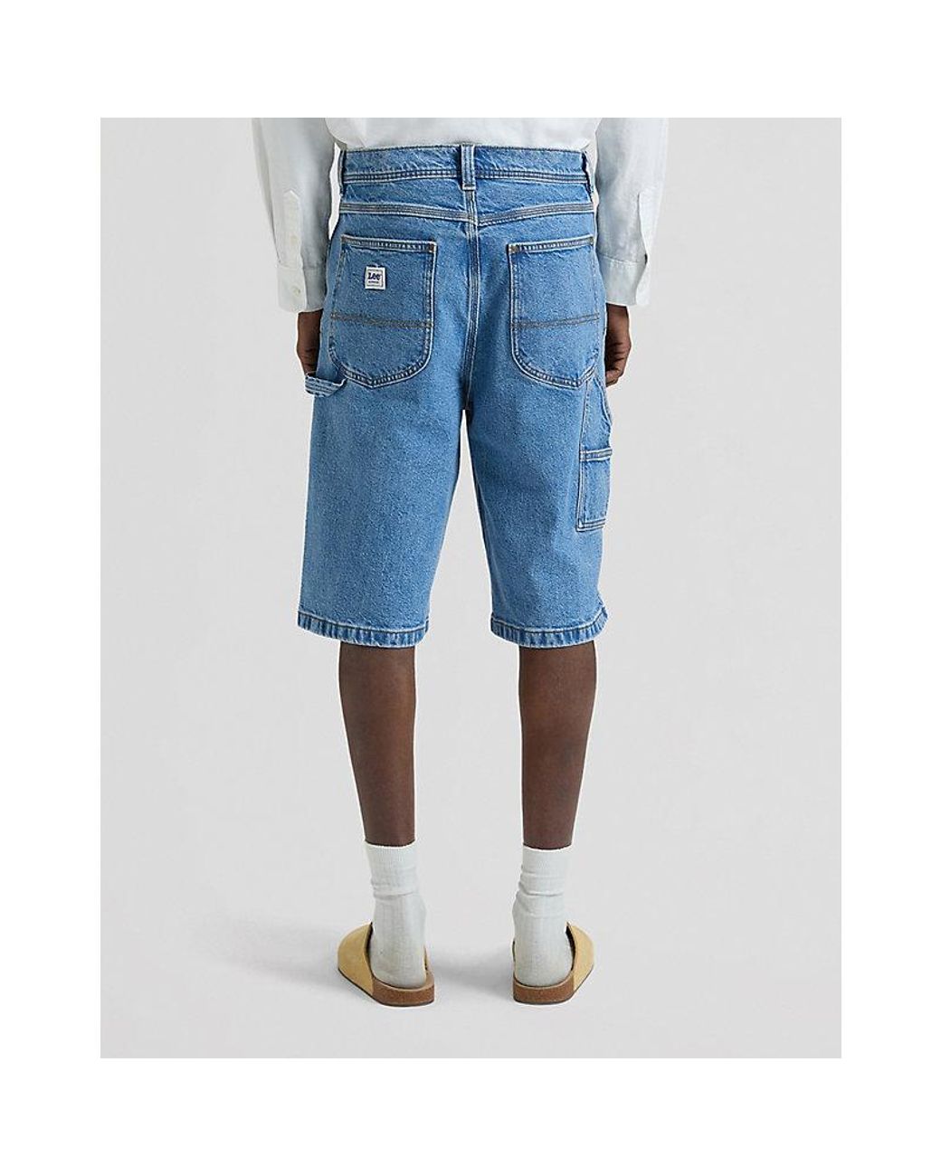 Lee Jeans Blue Workwear Loose Skater Short for men