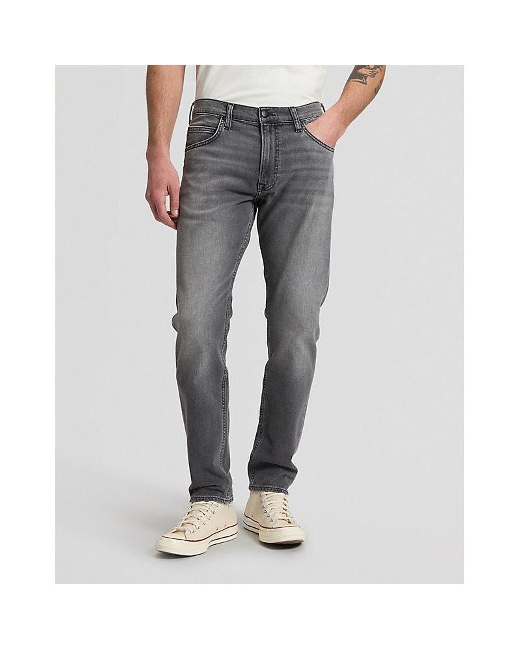 Lee Jeans Gray Rider Slim Medium Stretch Jean Size 28X32 for men