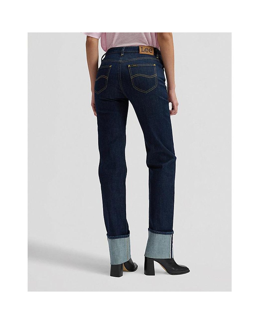 Lee Jeans Blue London Regular Selvedge Denim Jean Size 24X31