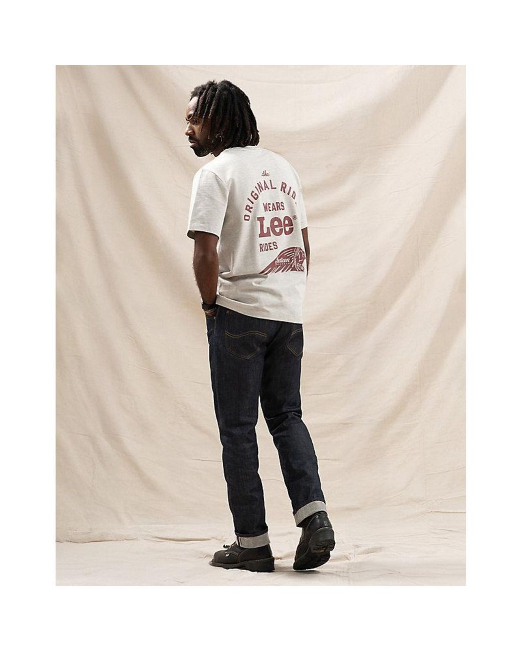 Lee Jeans Multicolor X Indian Motorcycle 101 Tee for men