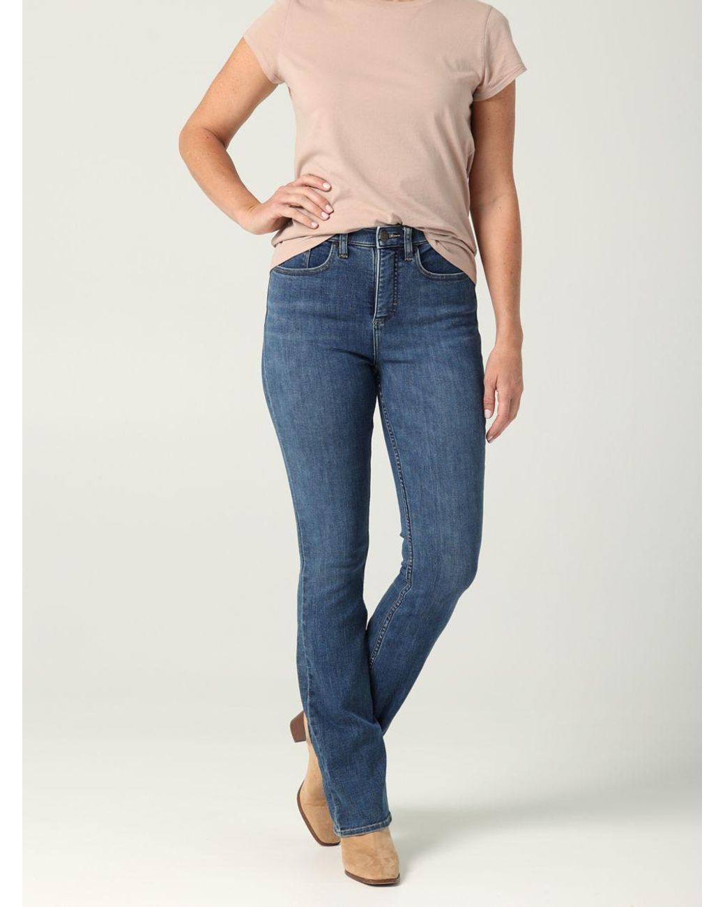 Lee Jeans Ultra Lux High Rise Bootcut Jeans in Blue Lyst