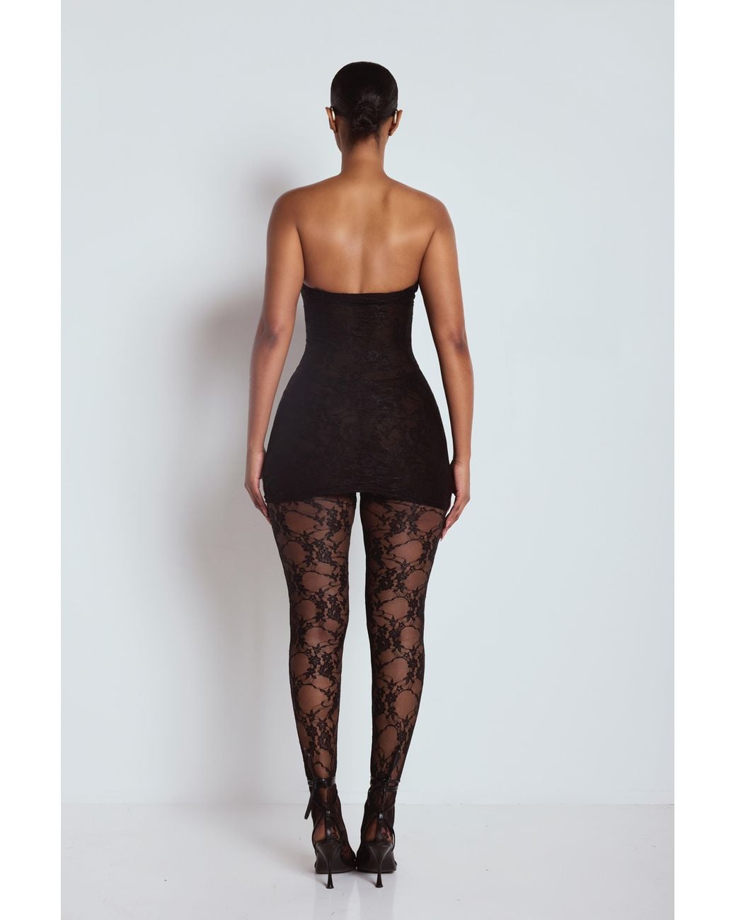 LemonLunar The Amilia Lace Leggings in Black | Lyst