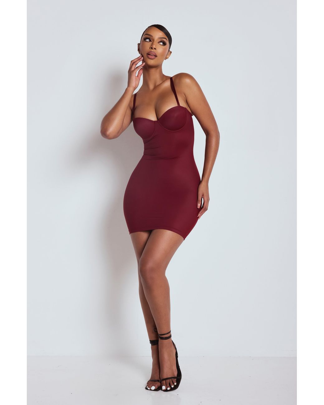LemonLunar Red The Sculpting Mini Dress
