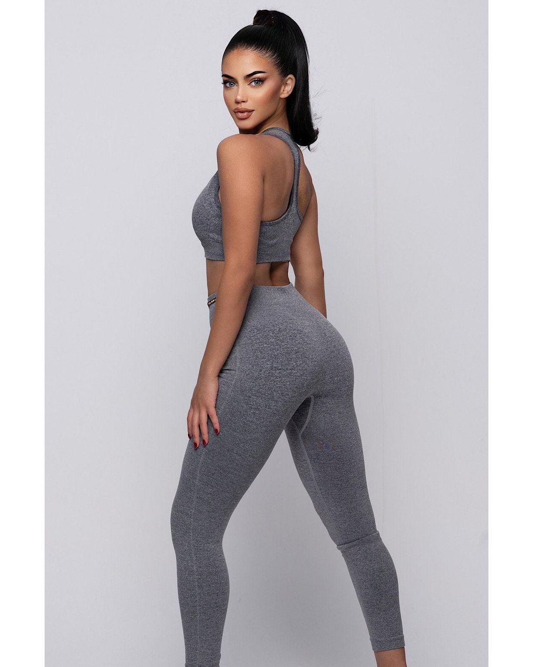 LemonLunar Gray The Go For It Activewear Set