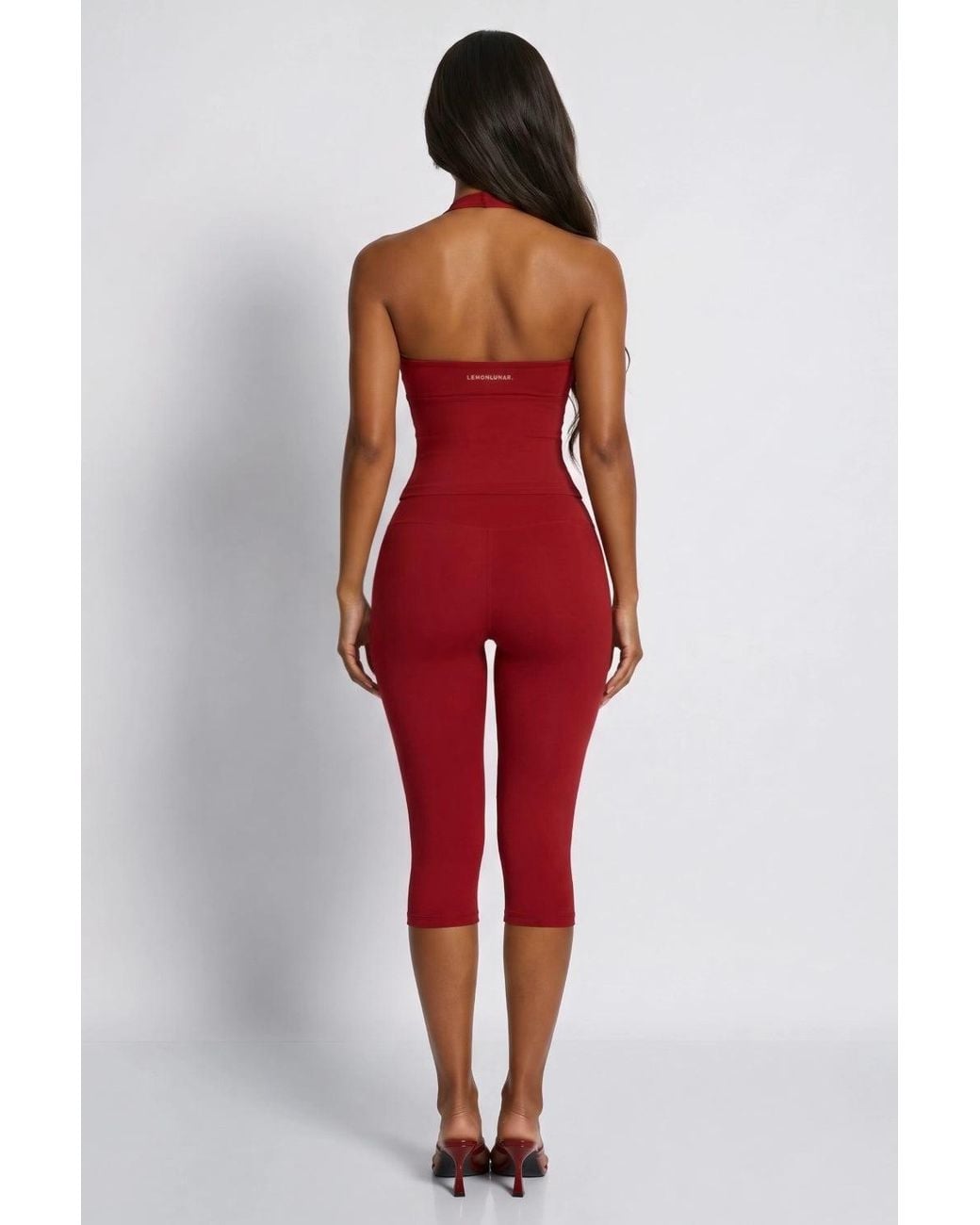 LemonLunar Red The Capri Leggings