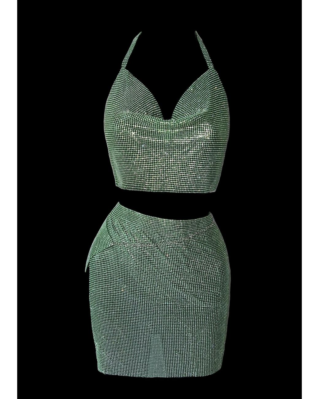 LemonLunar Green The Irini Diamante Set