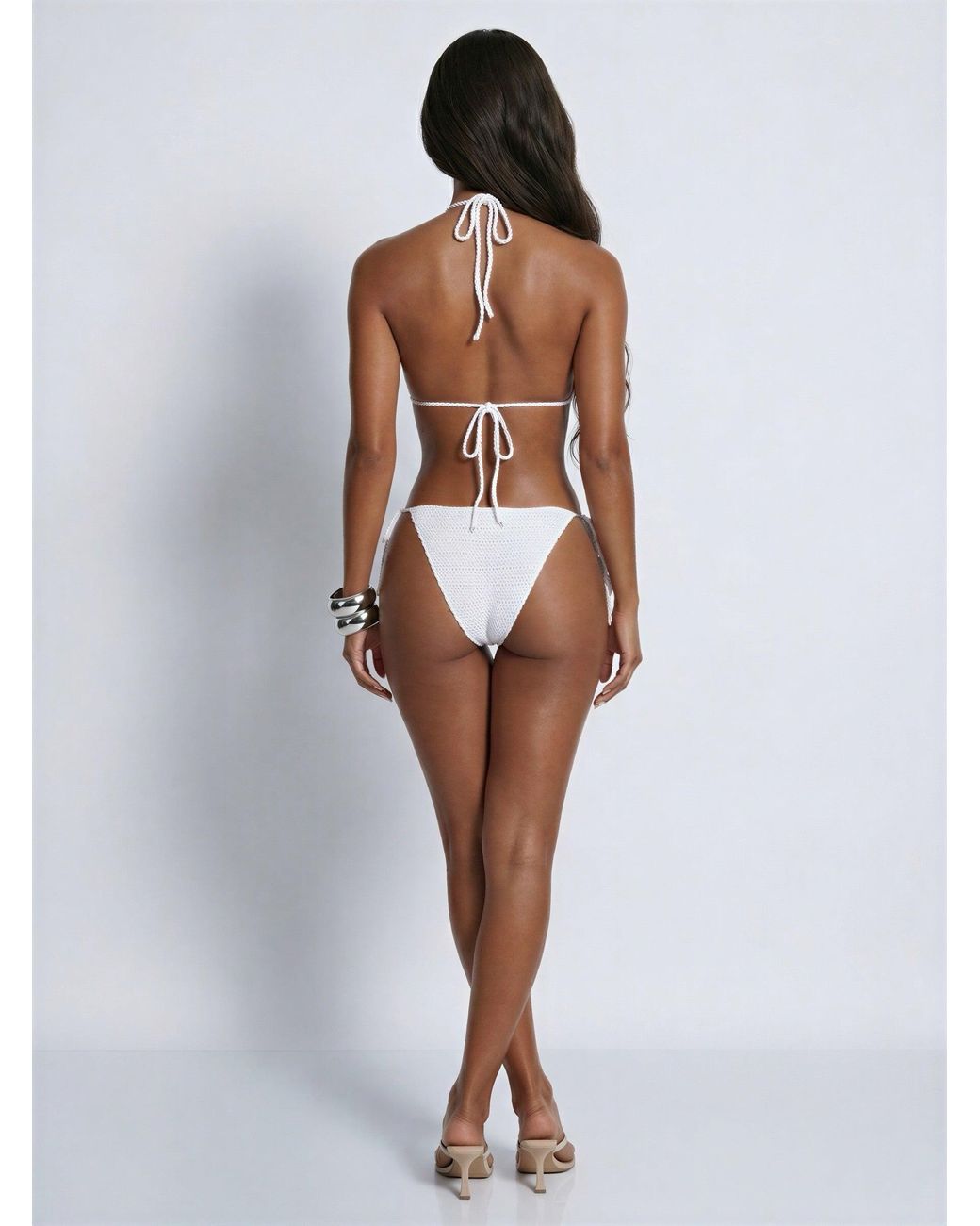 LemonLunar White The Maisa Crochet Bikini