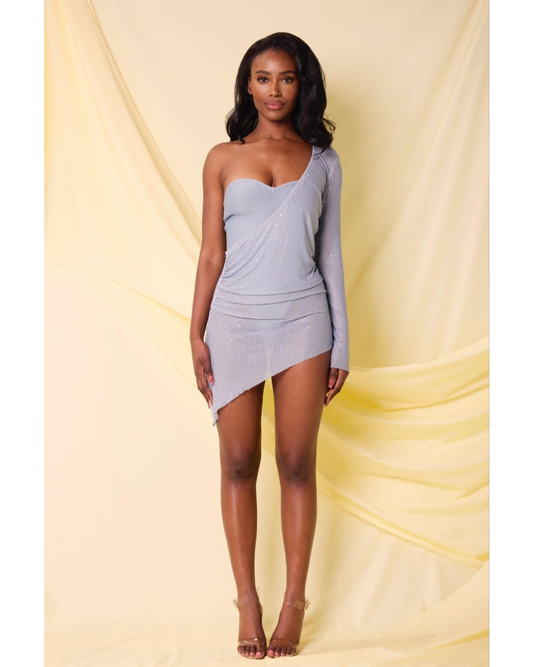 LemonLunar Blue The Annar Diamante Dress