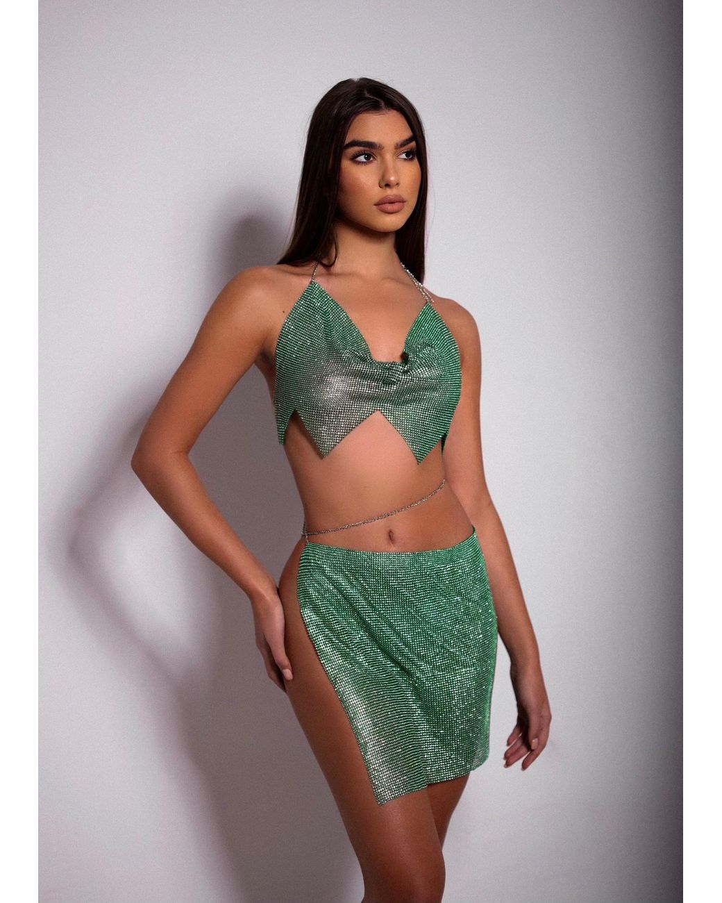 LemonLunar Green The Natalie Diamante Top